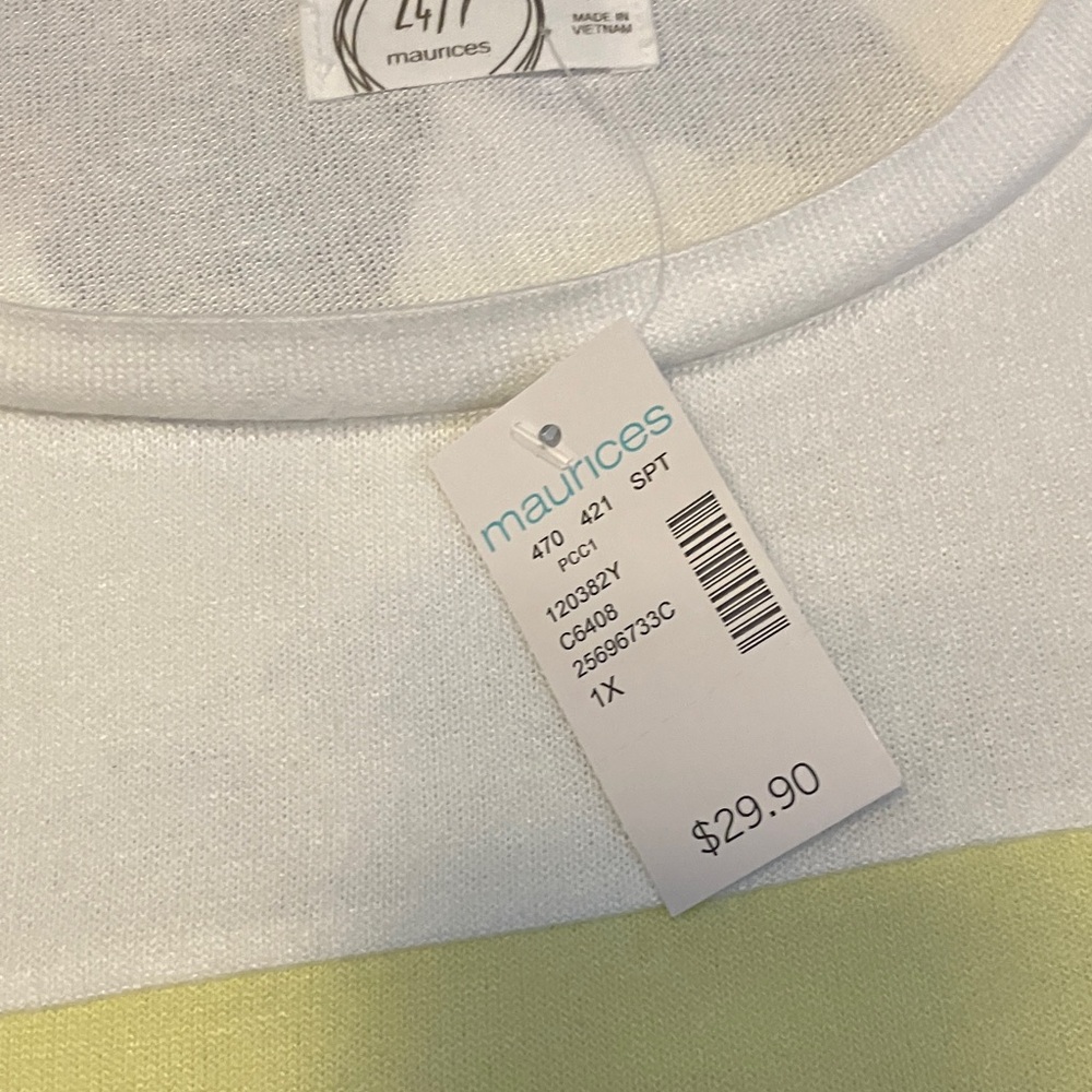 Maurices Long Sleeve Tee with Colorful Stripes - Picture 3 of 7